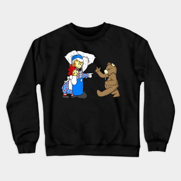 Naughty Bear Encounter Crewneck Sweatshirt by AMadCupofTee